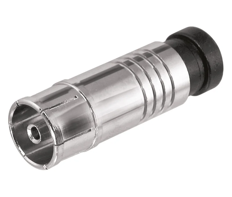 Ficha RF fêmea de compressão