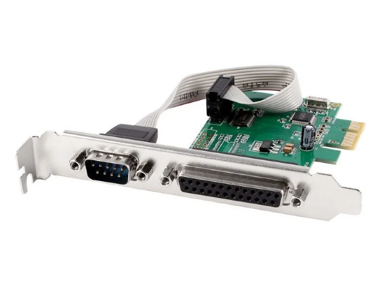 Gembird Pex-Comlpt-01 com Serial Port + Lpt Port Pci-Express Add-On Card  With Extra Low-Profile Bra