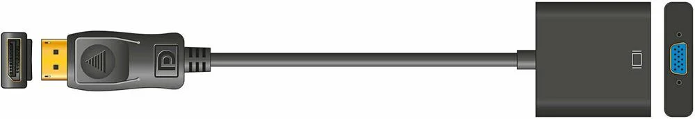 Adaptor Lead Display Port Plug Â Vga Socket