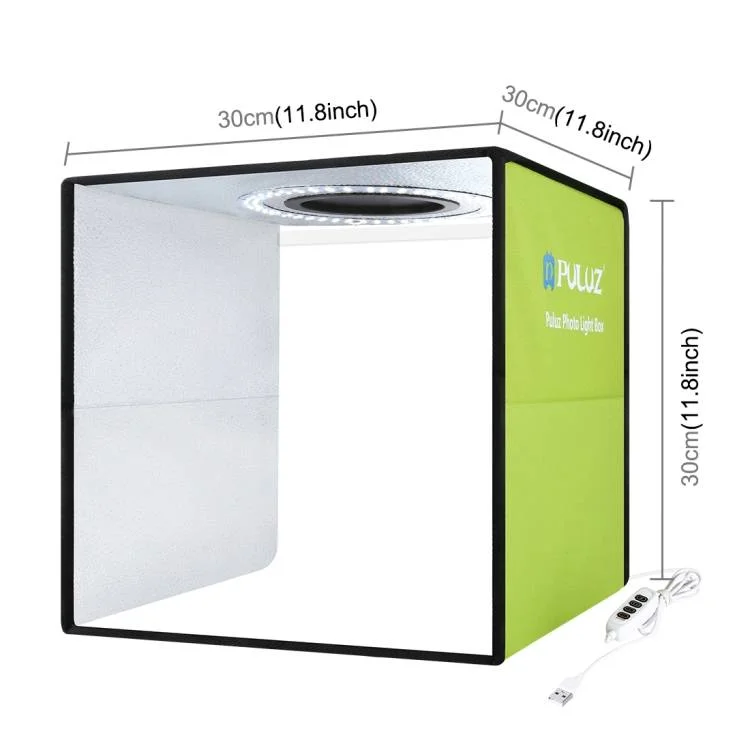 Estúdio Fotográfico Puluz LED 30cm Pu5032g