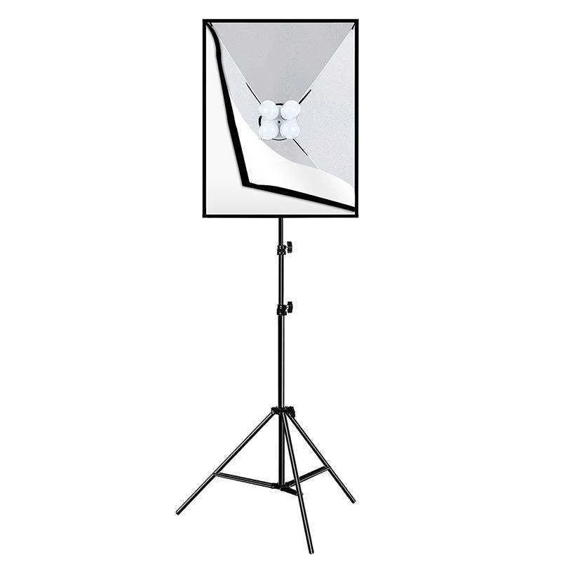 Caixa Flexível Puluz Studio 50x70cm, Tripé, Lâmpad