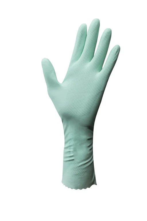 Guantes Vileda Extra Sensation Algodón Verde, Lát.