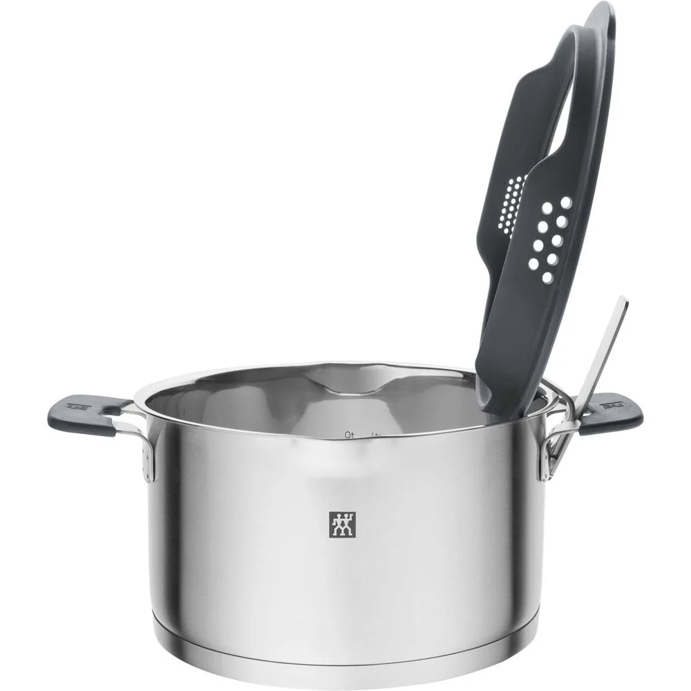 Zwilling Simplify 66870-005-0 Pots Set Stainless Steel 5 Pcs. Silver Black
