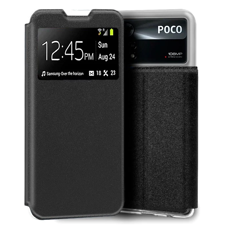 Capa Flip COOL para Xiaomi Poco X4 Pro 5G Preto Li