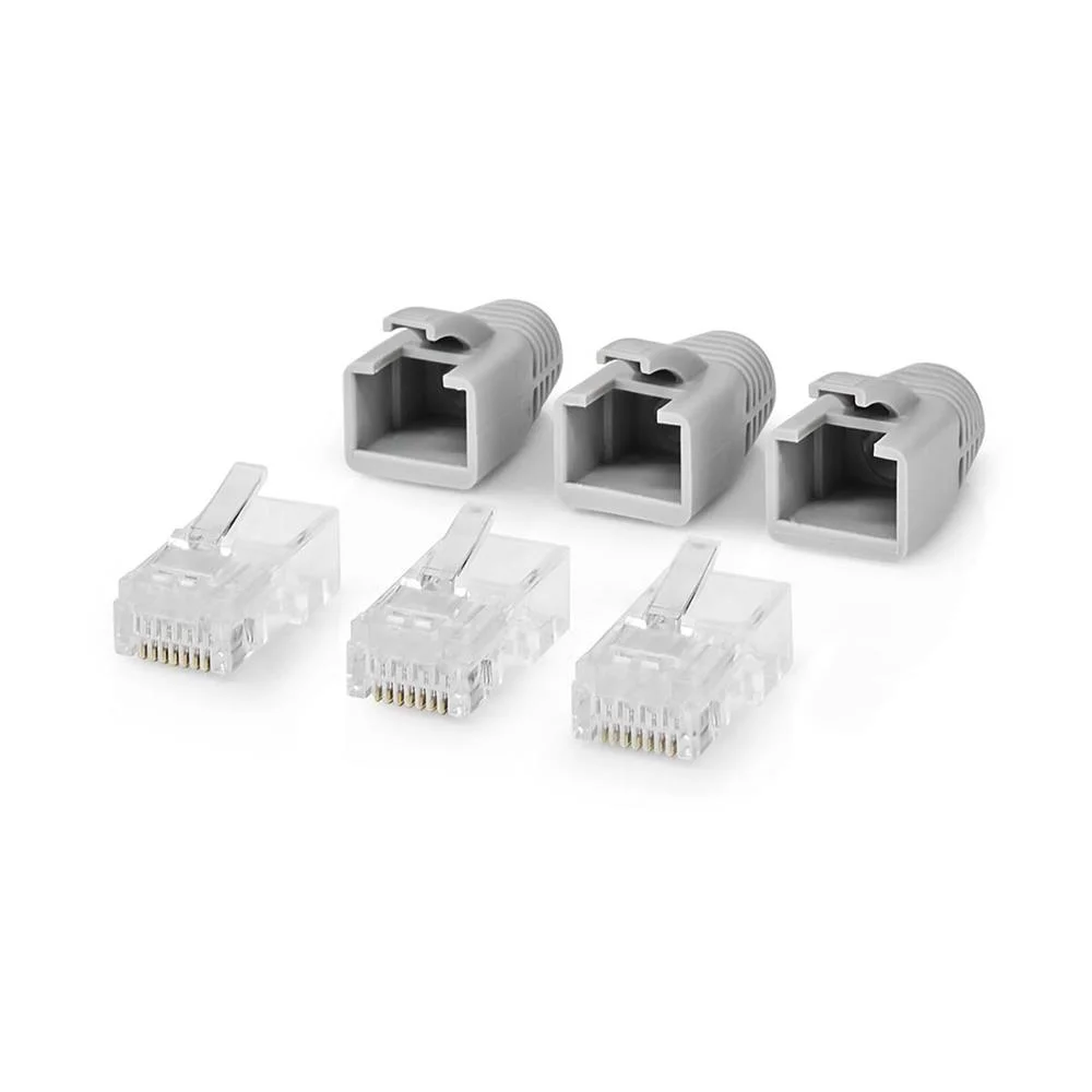 Conector Rj45 | Rj45 Pass Through | Utp Sólido/Tr.