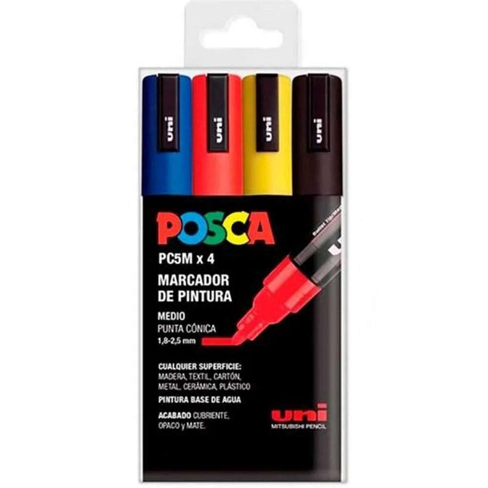 Conjunto4 Uds. Pc-5m Unibol Posca Básica 182634681