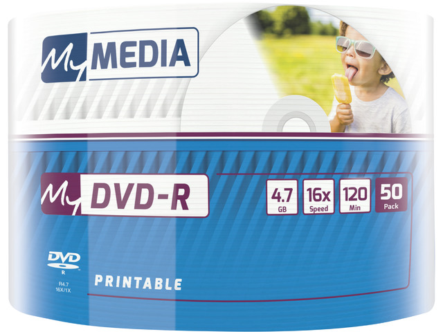 My Media Dvd-R Wide Silver Inkjet Printable No Id Brand
