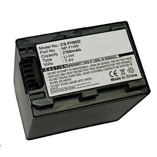 Batería Para Sony Np-Fh90 7.4v 2100mah Con Cable