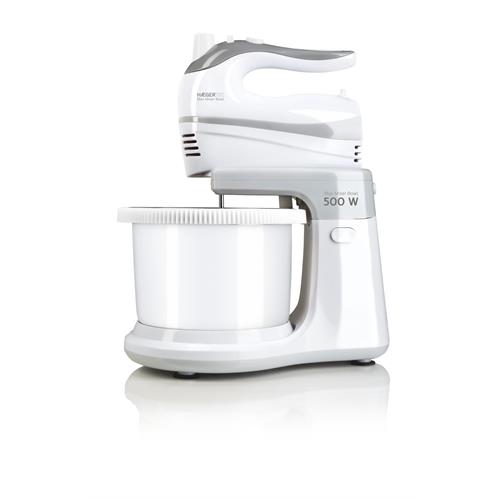Haeger Batedeira 500w 5vel+Turbo C/ Taça Branca