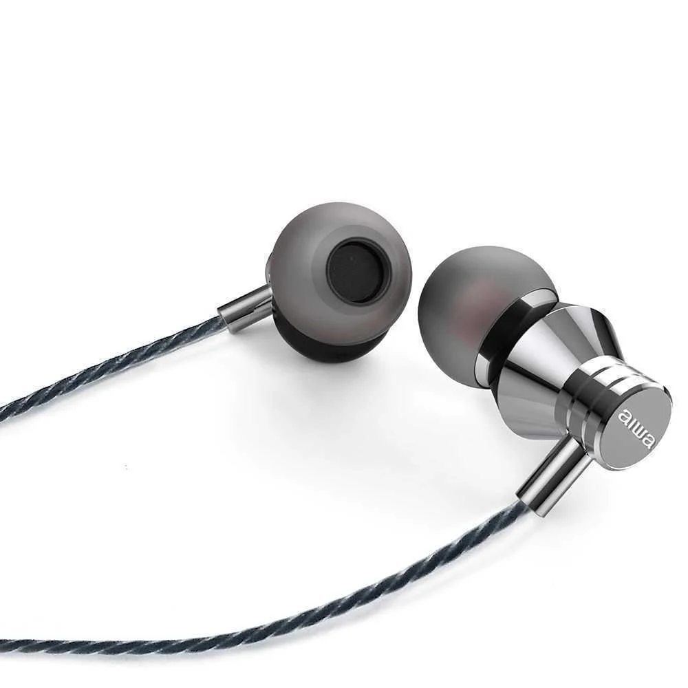 Auriculares Micro Aiwa Estm-50sl Plata Intraural/.