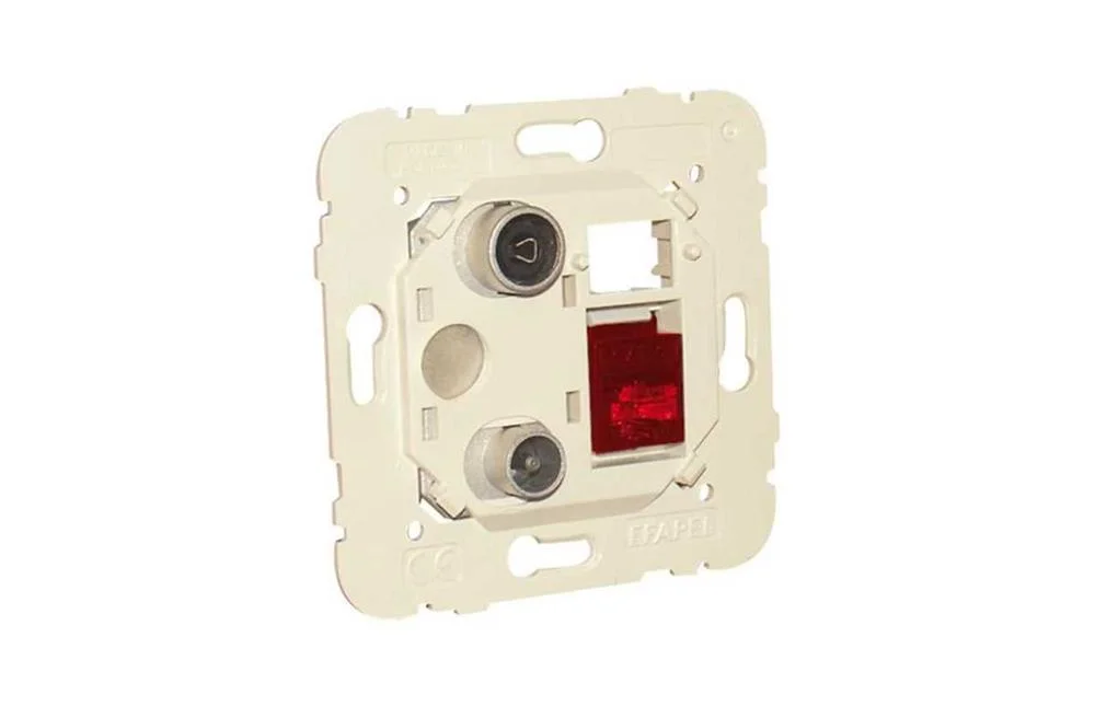 Tomada Mista R-Tv-Rj45 Cat 6 Utp Estrela