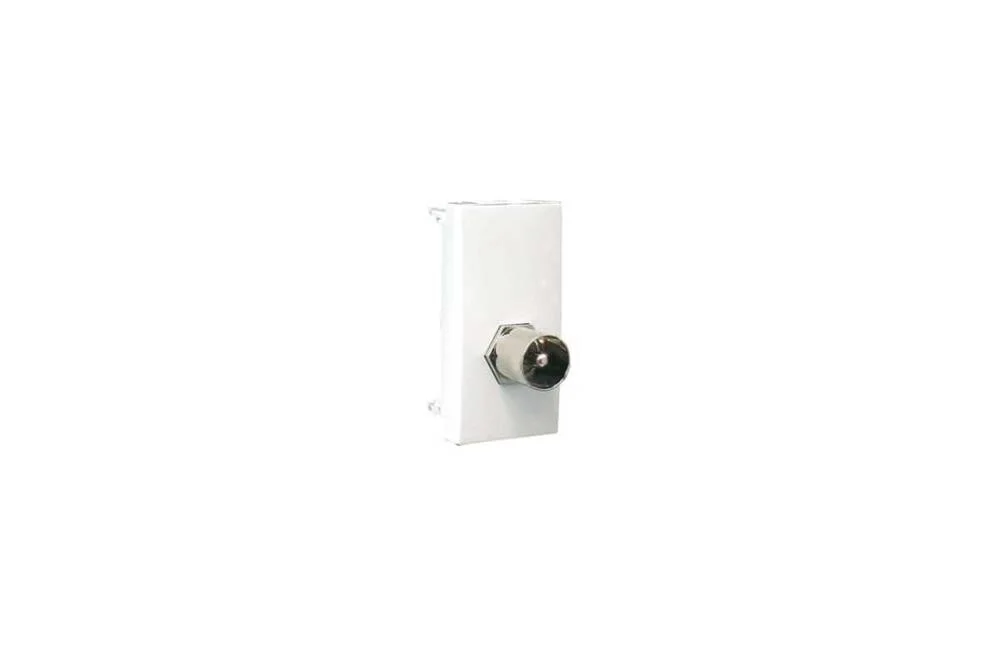 Módulo C/Conetor Iec Macho/Tipo F - 1 Mód Br