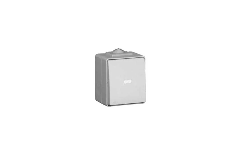 Botão Basculante Luminoso De 250V~ Cinzento