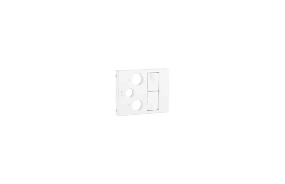 Centro P/Tom Mista R-Tv-Sat 2Xrj45 Branco