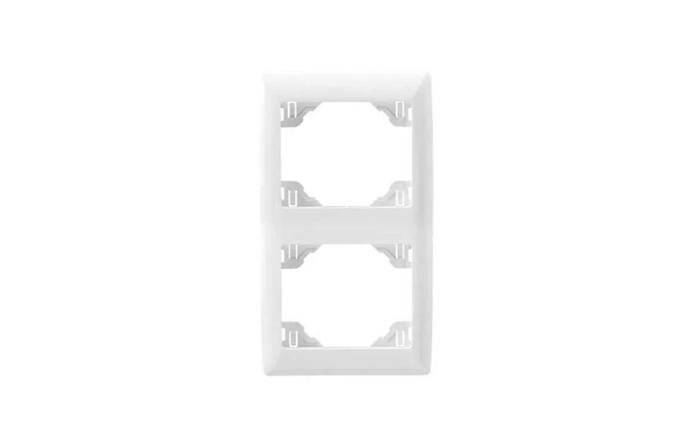 Espelho Duplo Vertical Branco