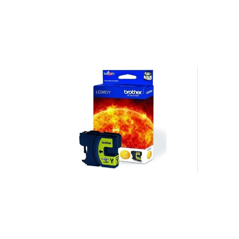 Tinteiro Brother Lc980y Amarelo P/ 145c  165c