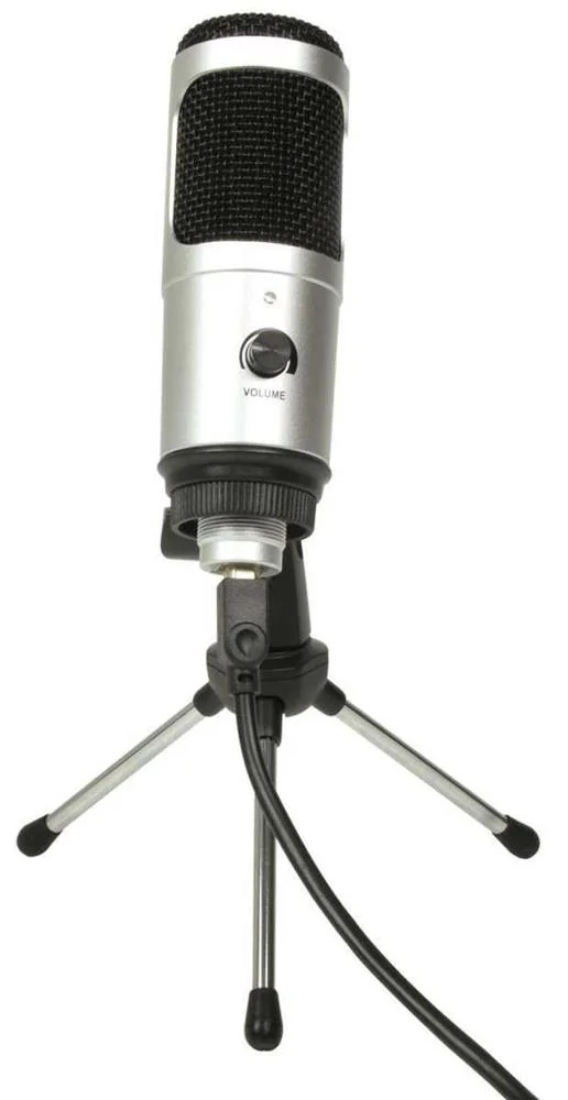 Microfone com Suporte Usb Citronic