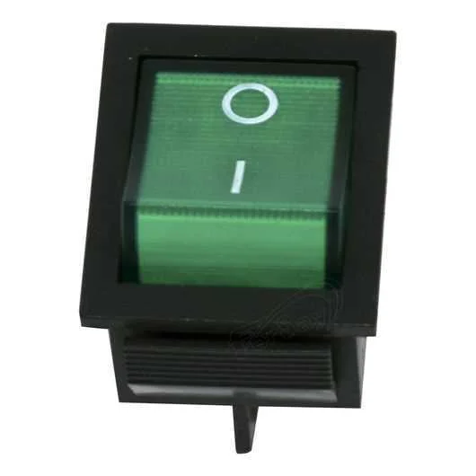 Interruptor Bipolar Verde 27,3x2416a 4 Faston