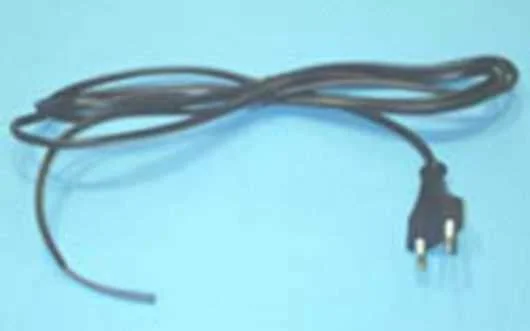 Cable alimentacion engomado 2 x 1 negro