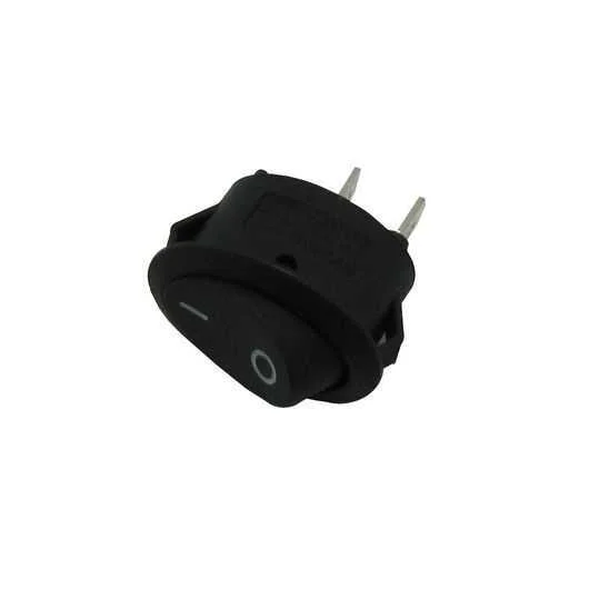interruptor ovalado 20.4x13.6mm 6A 250V 2 faston .