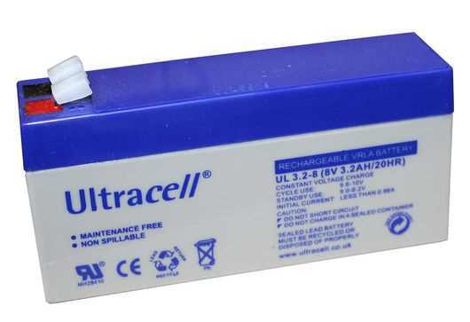 BATERIA DE PLOMO 3.2 A 8 V