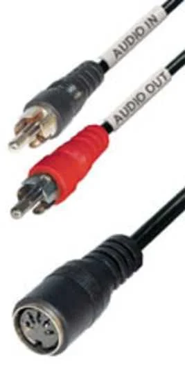 Connexion 2 Rca Male a Din Hurbra 5 Pines
