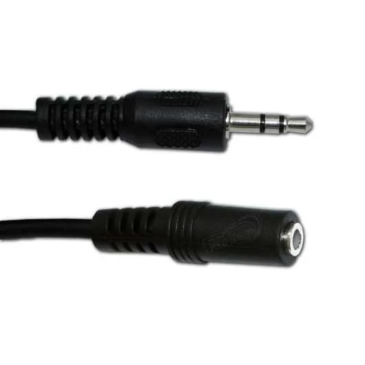 Cable conector Jack 3,5 stereo macho - hembra