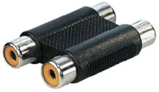 Conector 2 Rca Hembra a 2 Rca Hembra