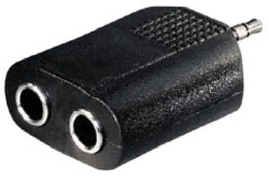 Adaptador 3,5st M - 2x6,3st H