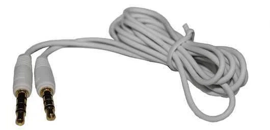 CABLE AUDIO PARA IPHONE NEGRO CONTACTO DORADO