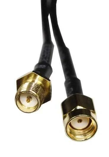 Cable antena wlan, sma hembra-sma macho dorado 10M