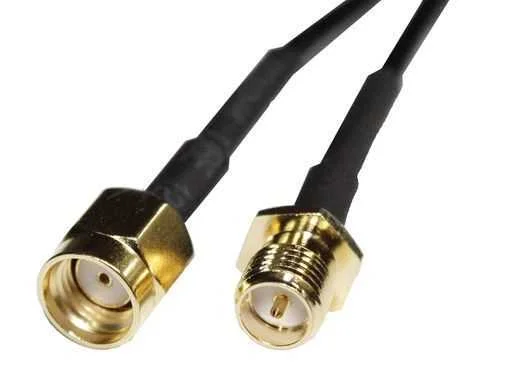 CABLE ANTENA WLAN SMA HEMBRA SMA MACHO DORADO