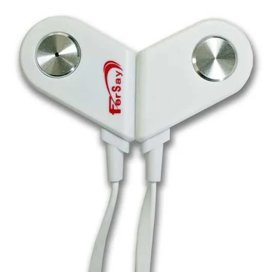 Auricular Bluetooth Com Microfone de Metal Branco