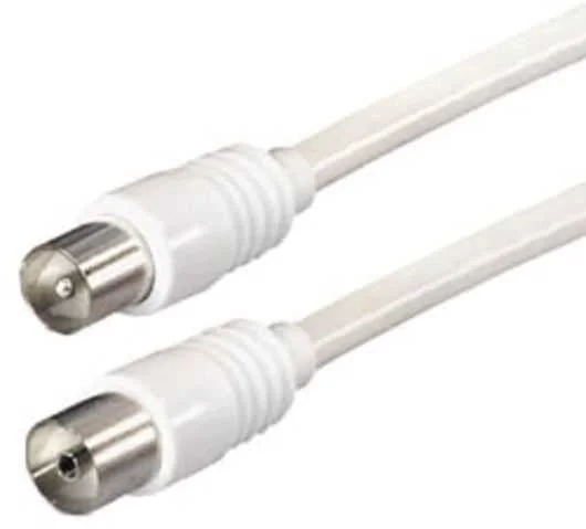 CABLE ANTENA IEC MACHO-HEMBRA BLANCO 1,5M