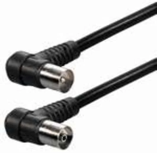 Cable de antena IEC macho hembra acodados.