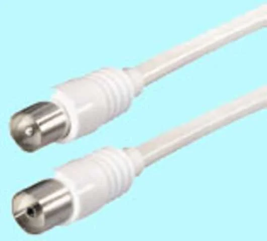 Cable ANT. M-H iec 9,5MM blanc