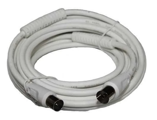 Cable ANT. iec blanco 5M  con