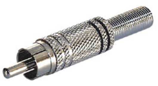 Rca Macho Black Metal 4 Mm