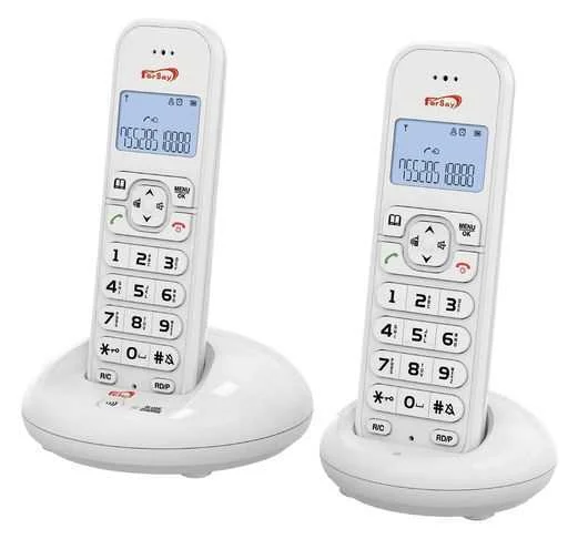Telefono inalambrico duo color blanco DECT2020B