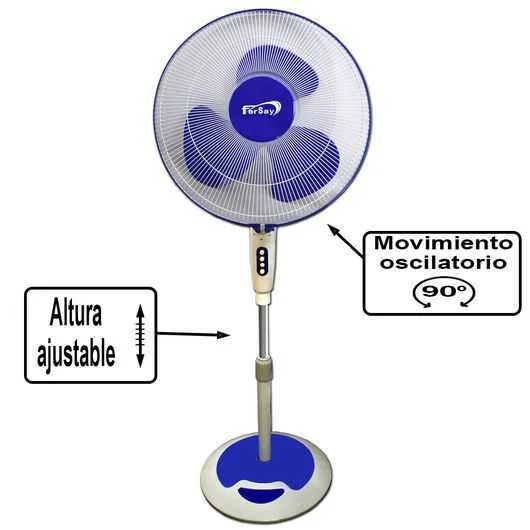 Ventilador pie Fersay VEN1000 3 velocidades