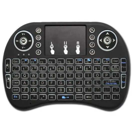 Teclado Multimídia Smart Tv Android, Rf 2,4g,