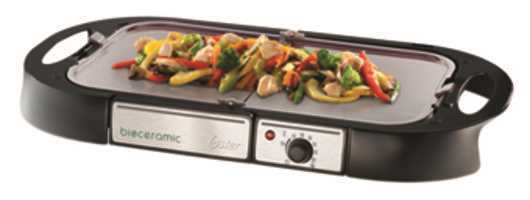 Plancha asar ceramica lavable lavavajillas 1400 W