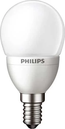 Bombilla led esferica mate Philips 4W E14 calida