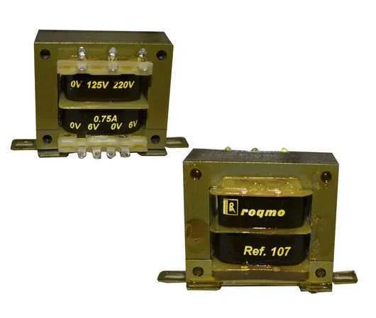 Transformador alimentacion 6V + 6V 0.75 A