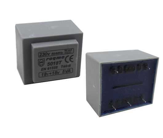 Transformador alimentacion 18 V + 18 V 5 VA