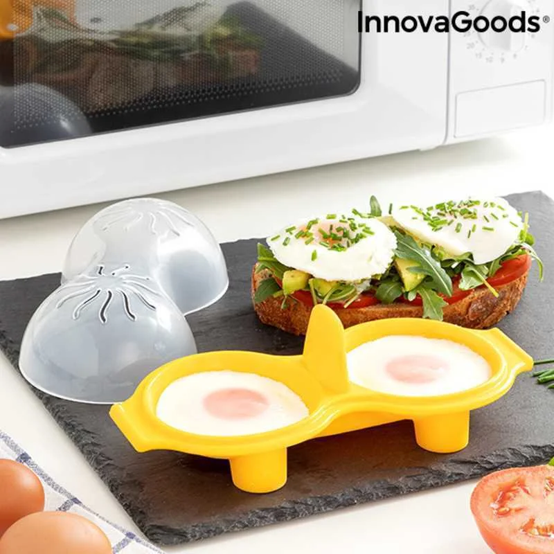 Cozedor de Ovos Duplo de Silicone Oovi