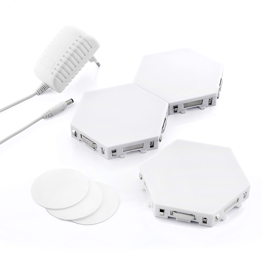 Conjunto de Painéis LED Modulares Magnéticos