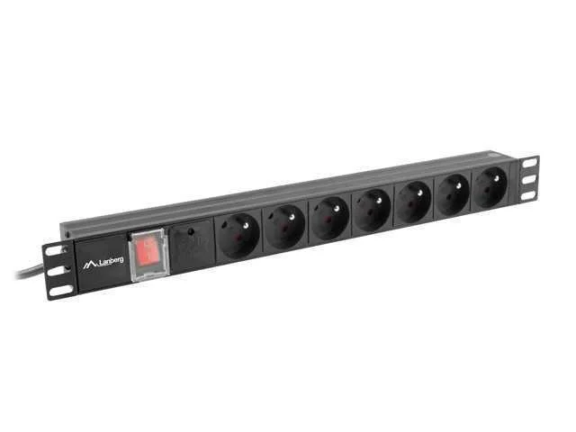 Lanberg Pdu Rack Power Strip (1u 16a 7x 230v 2m)