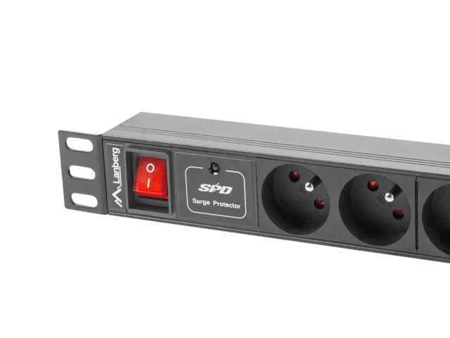 Lanberg Pdu Rack Power Strip (1u 16a 7x 230v 2m)