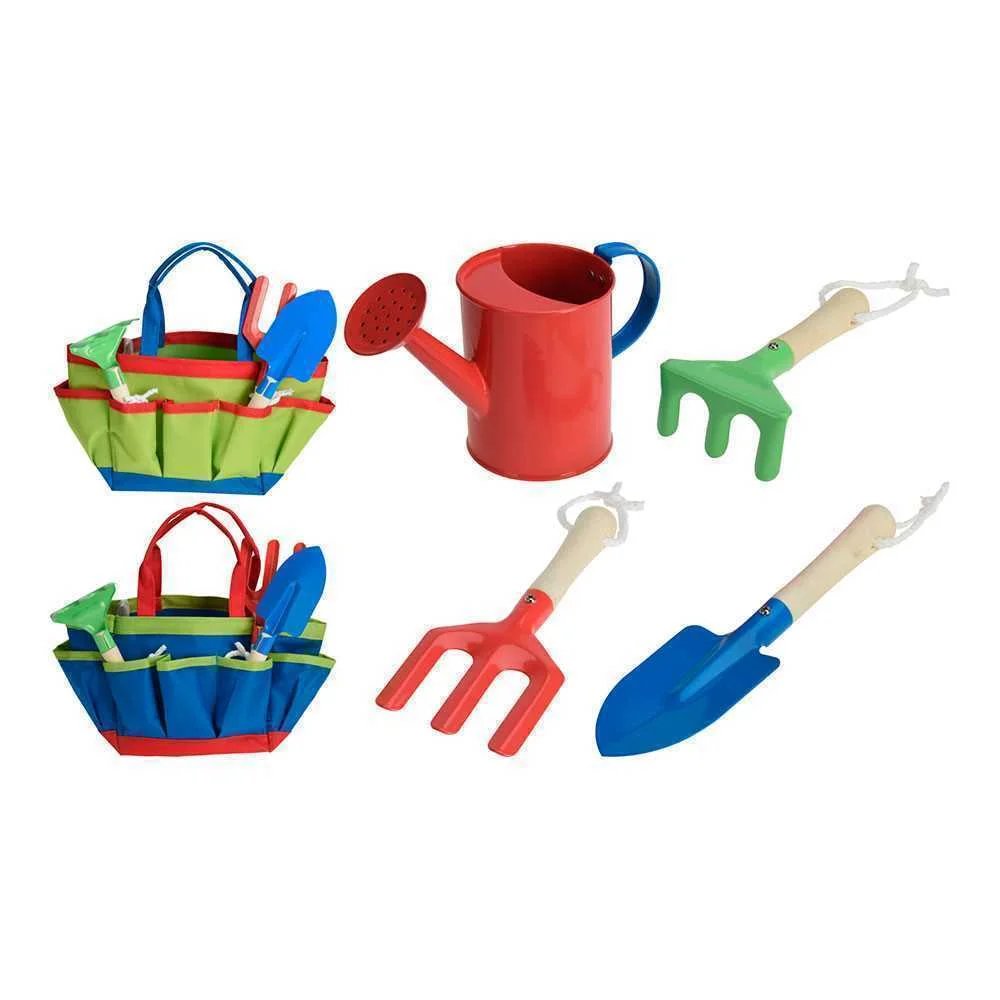 Kit de 5 Ferramentas de Jardinagem para Crianças